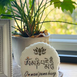 Om Mani Padme Hum - Tibetan Mantra Plate