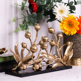 Entwined Golden Pomegranate Sculpture
